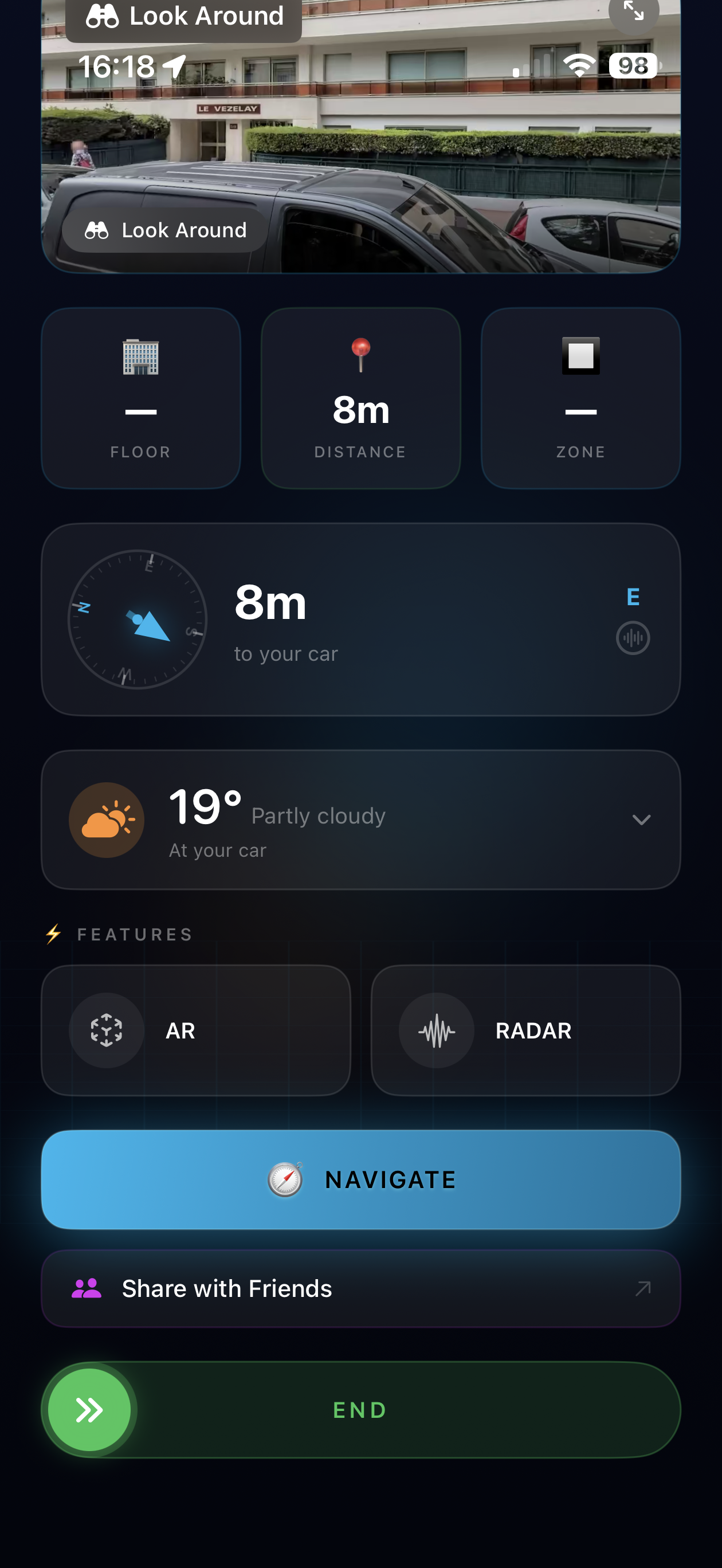 Navigate to your car